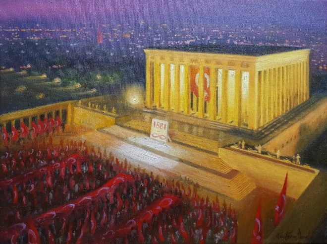 Unlu Ressamdan Anitkabir Tablolari Kultur Sanat Denizli Haber Denizliekspres