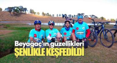 Pedallar Beyağaç'ın güzelliklerini keşfetmek için döndü